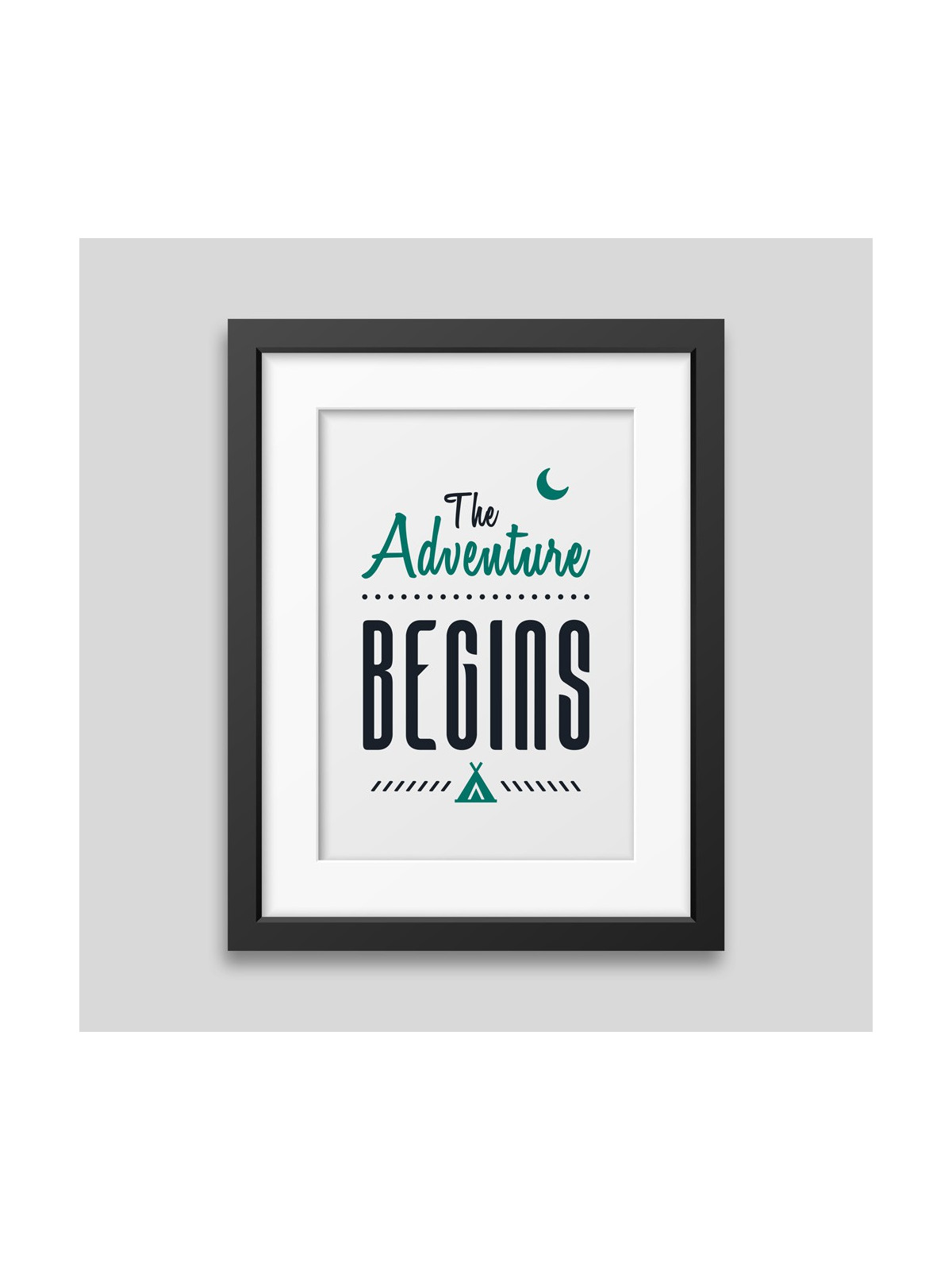 The adventure begins Framed poster